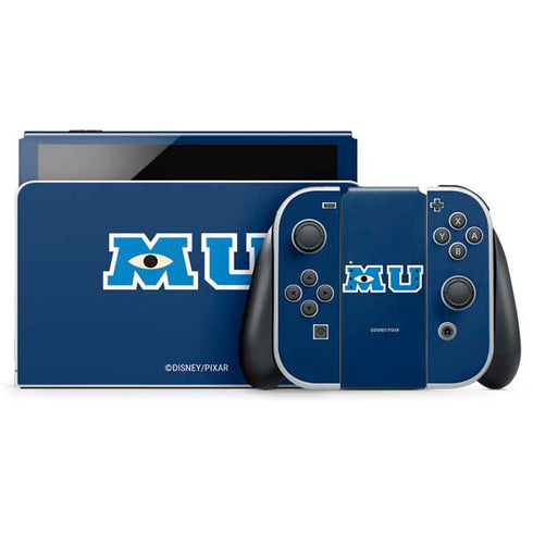 Disney Monsters University MU Logo Nintendo Switch OLED (2021) Skin